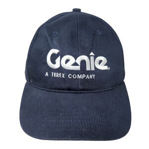 Genie A Terex Company Strapback Hat Blue One Size Embroidered 6 Panel